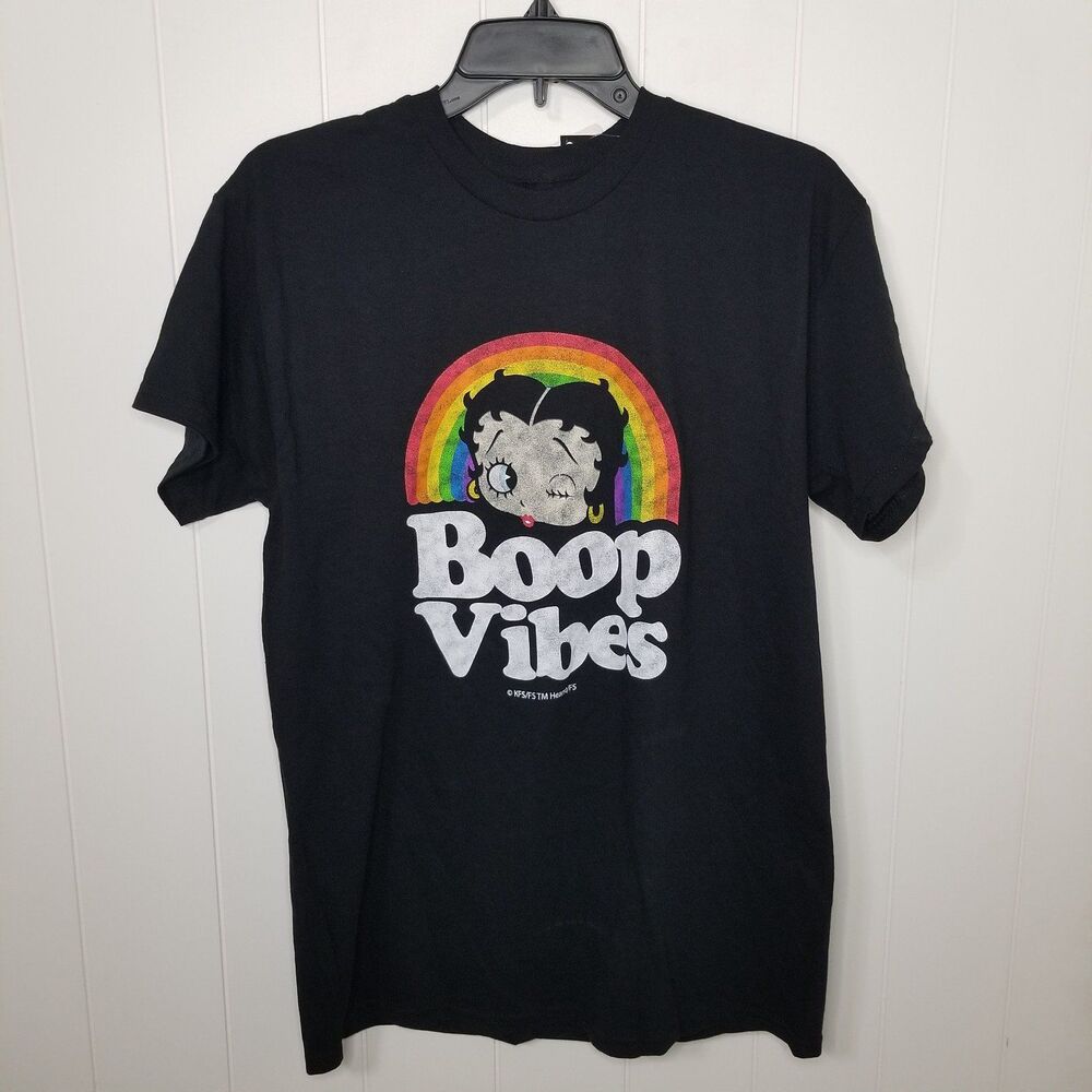 Betty Boop Vibes Tshirt Women's Size Medium Short Sleeve New